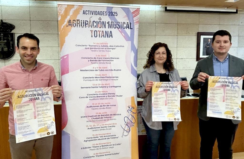 Cerca de una veintena de actividades integran la programacin 2025 de la Agrupacin Musical 